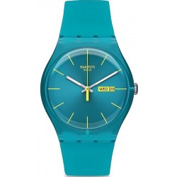 Купить Swatch Унисекс Часы New Gent Turquoise Rebel SUOL700