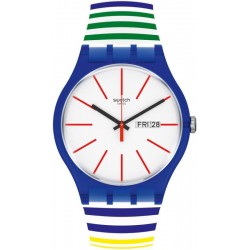 Swatch Unisexuhr New Gent Home Stripe Home SUON715