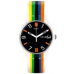 Swatch Unisex Watch New Gent Ligne De Fuite SUOW708
