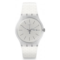Buy Swatch Unisex Watch New Gent Bricablanc SUOW710