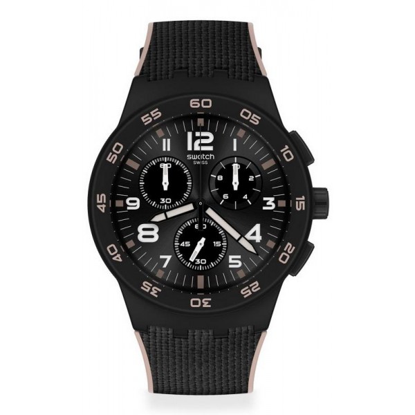 Acquistare Orologio Uomo Swatch Chrono Plastic Black Cord SUSB106