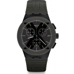 Купить Swatch Мужские Часы Chrono Plastic X-District Green SUSB414 Хронограф