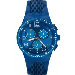Купить Swatch Унисекс Часы Chrono Plastic Triple Blu SUSN415 Хронограф