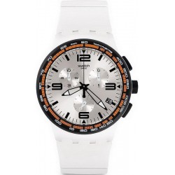Buy Unisex Swatch Watch Chrono Plastic White Blades SUSW405 Chronograph