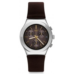 Reloj Hombre Swatch Irony Chrono Brownflect YCS600 Cronógrafo