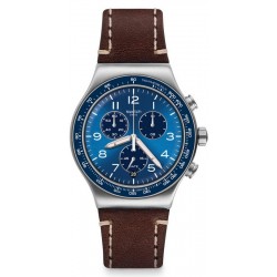 Swatch Herrenuhr Irony Chrono Casual Blue YVS466 Chronograph